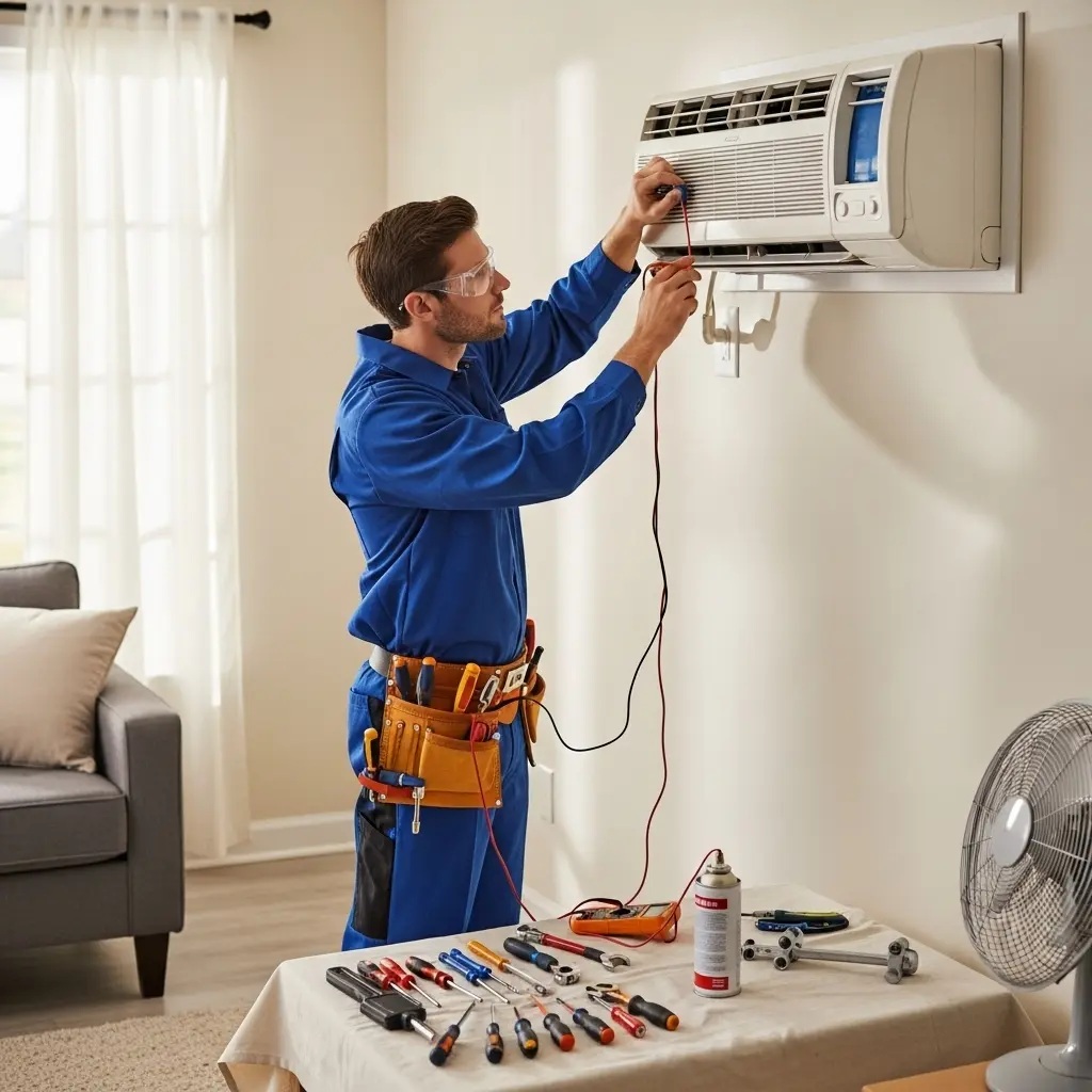 Soma Uğur Uğur klima gaz dolumu ve bakım – Enerji verimliliği artırıldı. - Teknik servis örneği